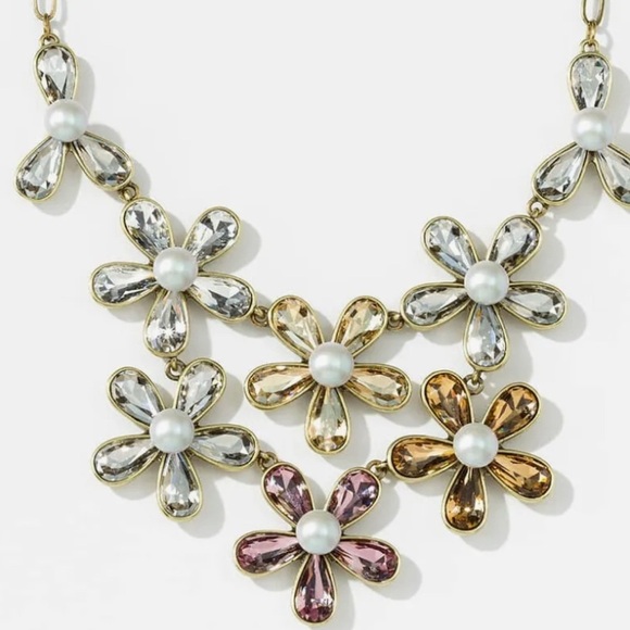 Touchstone Crystal Jewelry - Touchstone Crystal Floral Swarovski Garden Envy Necklace